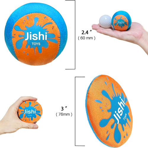 Water Skipping Balls for Pool, Beach Toys for Kids Ages 8-12 Boys Outdoor Play, Splash Water Bouncing Balls for Swim Games Toys for Kids Ages 3-5-7 4-8-12 Year Old Boys Girls Teens Adults Summer Gifts