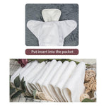 ALVABABY Baby Cloth Diaper 6 Pack with 12 Inserts One Size Cloth Diaper Covers Adjustable Washable Reusable for Baby Girls and Boys
