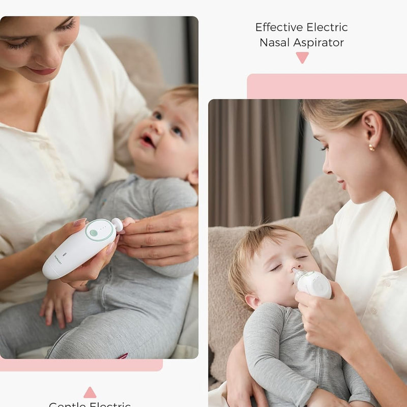 Momcozy Elite Baby Kit, Superior Baby Shower Gift & Registry Essential Kit | Grooming&Health&Cleansing Care Set,Electric Nail File & Nasal Aspirator,Tummy Wrap,Thermometer,Bath Brush,Teether,Storage Bag