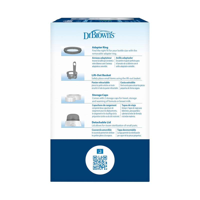 Dr. Brown's Insta-Feed Baby Bottle Warmer and Sterilizer for Baby Bottles and Baby Food Jars, BPA-Free Plastic