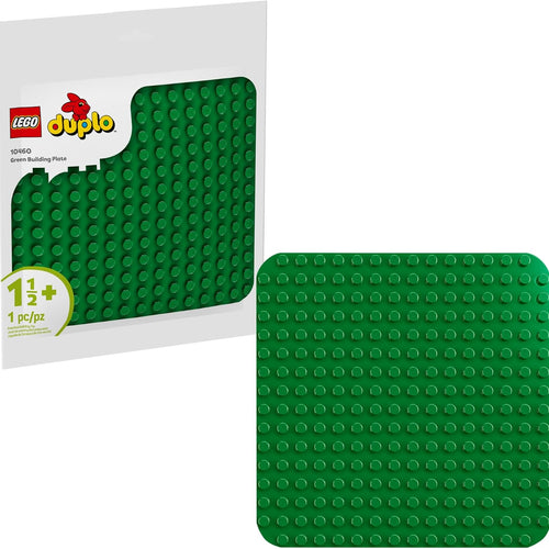 LEGO DUPLO Green Building Plate - 1.5+ Years Learning Toy for Toddlers and Preschool Kids, 10460 Green Base Plate