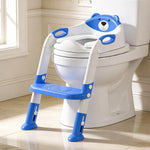 Potty Training Toilet for Toddlers, Anti-Slip Potty Training seat, Classic | SKYROKU, Fits Round & Elongated Toilets, 6 Heights, Splash Guard, Padded Cushion, Holds 200+ lbs, Foldable, Easy to Assemble