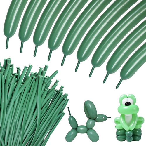 100pcs Black 260q Long Balloons for Animal Modeling and Party Decorations