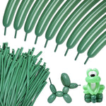 100pcs Black 260q Long Balloons for Animal Modeling and Party Decorations