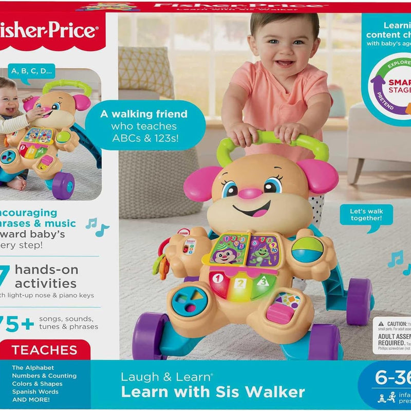 Fisher-Price Laugh & Learn Smart Stages Sis Walker for Infants Ages 6+ Months