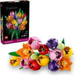 LEGO Botanicals Tulip Bouquet Building Set - Adults, Artificial Flowers, Home Decor, Craft Kit, Gift for Women & Men, Ages 18+
