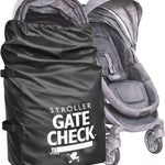 J.L. Childress Gate Check Travel Bag for Single & Double Strollers, Black | AirTag compatible Gate Check Bag keeps strollers clean, protected & easy to identify when airport gate checking