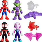 Marvel Spidey and His Amazing Friends Web-Slinging Adventure Set, 3-Inch-Scale (7.6 cm) Action Figure Set, Spider-Man Toys for Kids Ages 3+ (Amazon Exclusive)