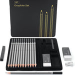 Mr. Pen- Drawing Sketching Pencil Set, 19 pcs, Graphite Pencils (10B-6H) | Graphite Sticks, Erasers, Metal Sharpener, for Drawing, Sketching, Shading & Art Projects