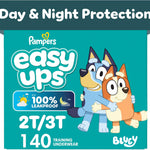 Pampers Training Pants - Easy Ups Boys & Girls Bluey - Size 2T-3T, 140 Count, Children's Potty Underwear (Packaging May Vary)