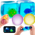 Squishy Stress Ball & Slow Rising Butter Squishy Fidget Toys Set - 4 Pack Ultra Soft Sensory Toys, Cute Taba Pack for Kids Adults, Desk Toy, Party Favors & Gift Ideas