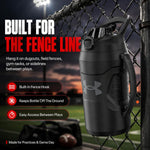 Under Armour Insulated Water Bottle with Handle & Fence Hook, Half Gallon Sports Water Jug, Leak-Resistant & BPA-Free for Baseball, Football & Gym - Black/Black, 64oz