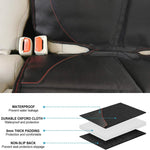 MORROLS Car Seat Protector for Child, Baby, Pets -1 Pack car seat Cover with Thick Padding- Waterproof Universal Size with Mesh Pockets (Black)