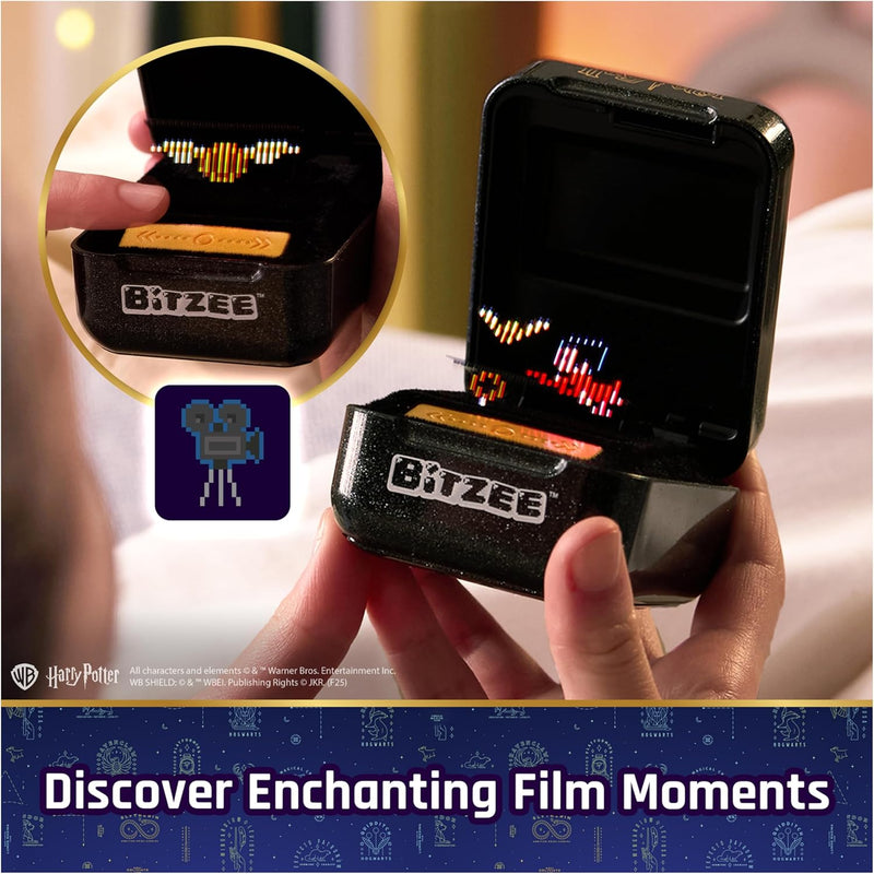 Harry Potter Bitzee interactive toy with 20 characters, Hogwarts pod, and 3 AA batteries for kids