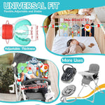 Orzbow Musical Bassinet Toys for Baby, Adjustable Stroller Arch Toy, Bouncer Toy Bar, Baby Mobile, Hanging Toys for Crib & Car Seat, Supports Baby's Motor & Sensory Development, Space