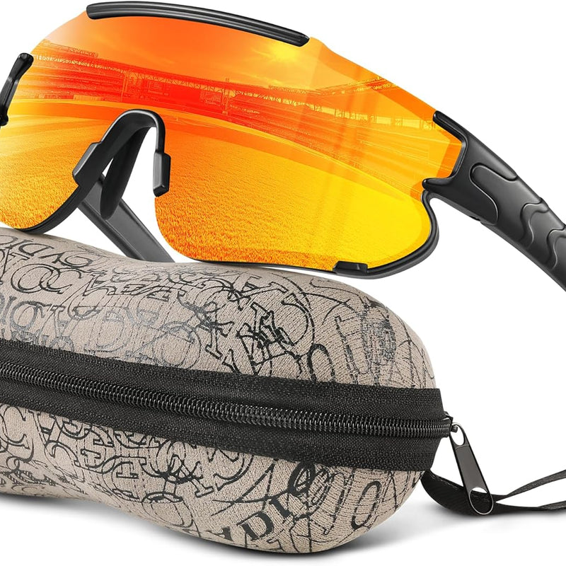 Kids Baseball Polarized Sports Sunglasses for Boys Girls 3-12 Youth Cycling Running
