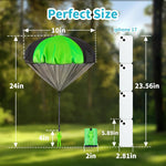 Yeeeasy 4-Pack Tangle-Free Parachute Toys for Kids, Outdoor Flying Game for Boys & Girls Age 3-12, STEM Science Gift