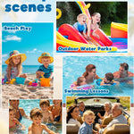 ALVABABY Swim Diapers 2pcs Reusable Baby Boy Swim Diaper 0-8 Months Adjustable Snap Washable Infant Toddler Swimming Diaper for Pool Beach & Swim Lessons – Waterproof PUL Leak-Proof UPF 30+ Small Size
