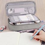 WEMATE Pencil Case, Large Storage Organizer, Makeup Bag, Teacher Must - have, Big Pencil Pouch, Marker Case for College