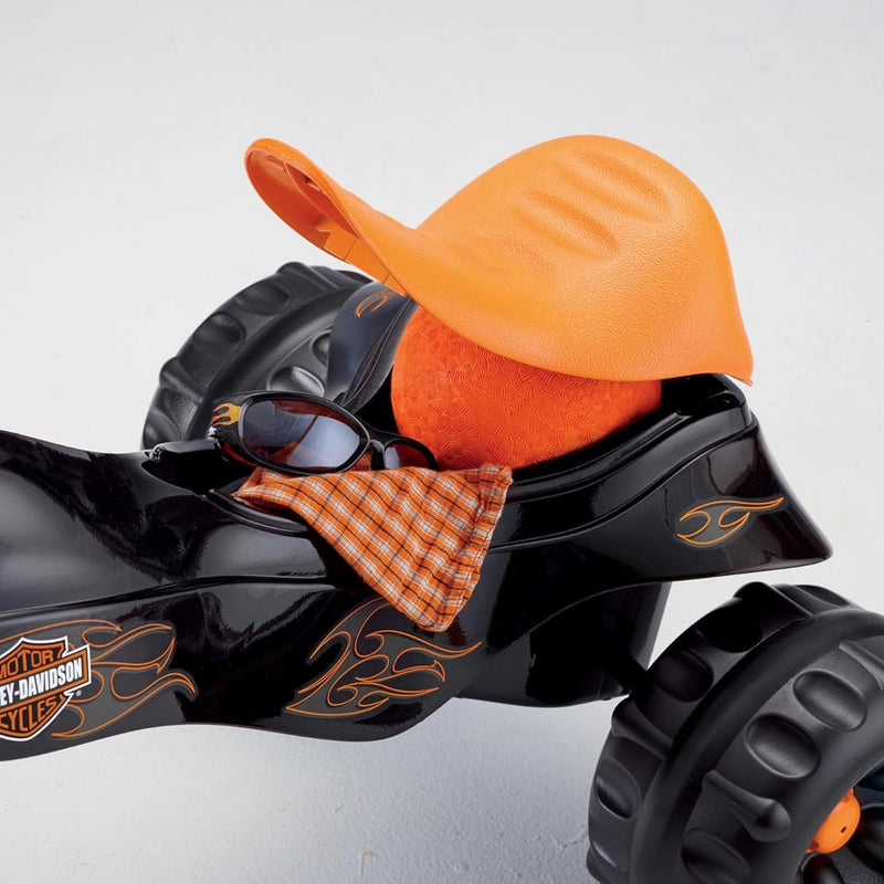 Harley-Davidson Toddler Tricycle, 2+ years, durable tires, storage compartment, gross motor skills