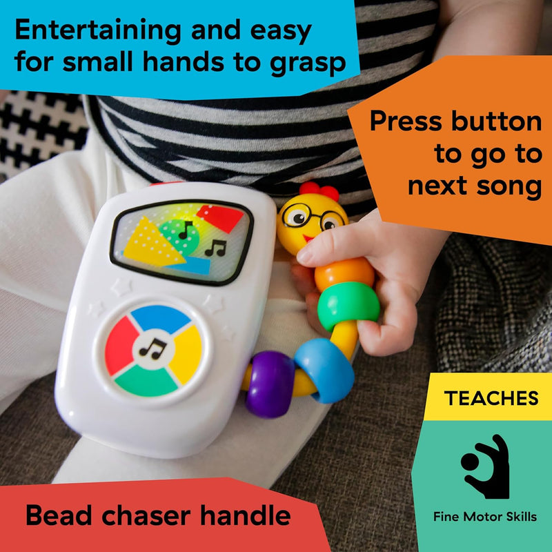 Baby Einstein Take Along Tunes Musical Toy for Baby, Ages 3 Months +, 5.0"H x 4.8"W x 1.1"L