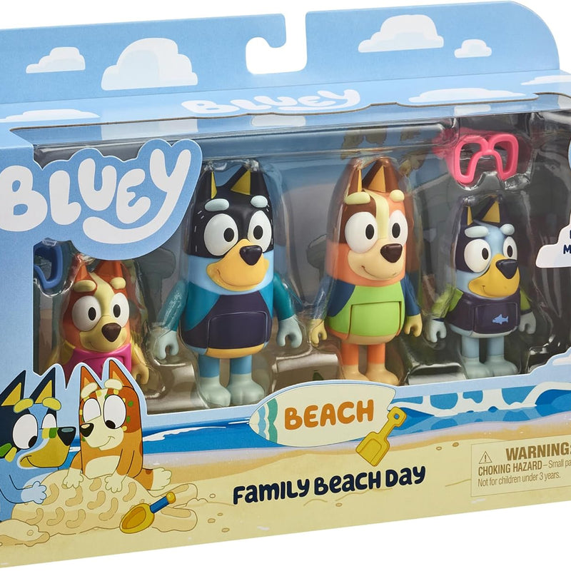 Bluey Super Fan Figurines for Toddlers Set, 11 Character Pack with Exclusive Figures, Toddler Figurine Toys Includes Bluey, Bingo & More, Ages 3+