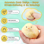 6Pcs Taba Handmade Squishy Chick Toys Stress Relief Squeeze Toy. Cute Sensory Toys. Handmade Soft Silicone StickyToys. Bouncy Stress and Relaxation Toys. Stretchable Springy Toys