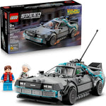 LEGO Speed Champions Time Machine Building Toy, 2 Minifigures, 2 Build Modes, Ages 9+