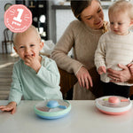 GoBe Kids Small Snack Spinner Slide, 4 Compartment Dispenser and Lid | Reusable Snack Container, Lid, BPA/PVC Free, Dishwasher Safe, No Spill, Travel Accessories, Bento Container, Twinberry