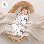 Cute Castle 3-Pack Baby Swaddle Sleep Sacks - Newborn Swaddle Sack - Ergonomic Baby Swaddles Blanket Warp for Boys and Girls - Baby Essentials (0-3 Months - Pink)