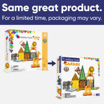 MAGNA-TILES Safari Animals 25-Piece Magnetic Construction Set, The ORIGINAL Magnetic Building Brand