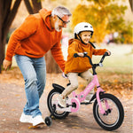 14/16/18 Inch Kids Bike for Boys and Girls with Training Wheels and Dual Handbrakes