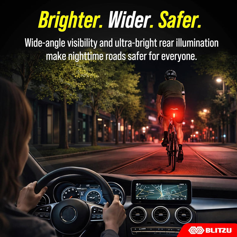 Water-Resistant Bike Light Set for Night Riding, USB Rechargeable Front and Rear Lights with Bell for Safety, 4+5 Modes for Men, Women & Kids