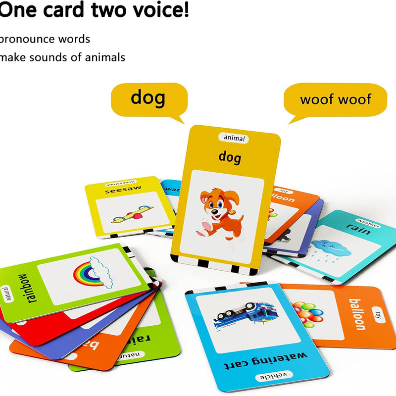 Lapare Audible Learning Toy for Toddlers with 520 Sight Words Flash Cards and Music