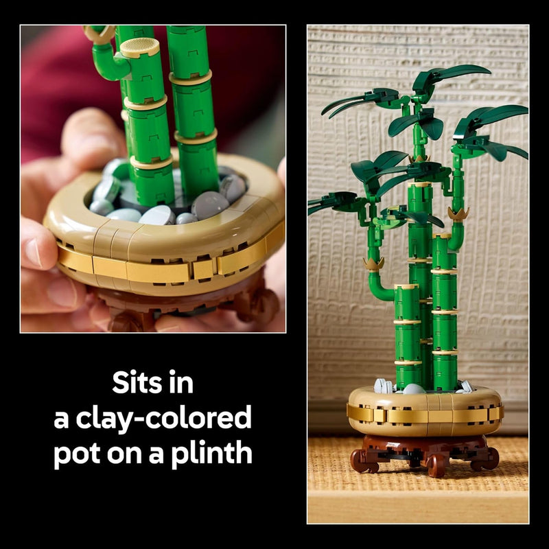 Lego Botanicals Lucky Bamboo Building Set for Adults, Artificial Plant for Indoor Home Decor, Gift for Him