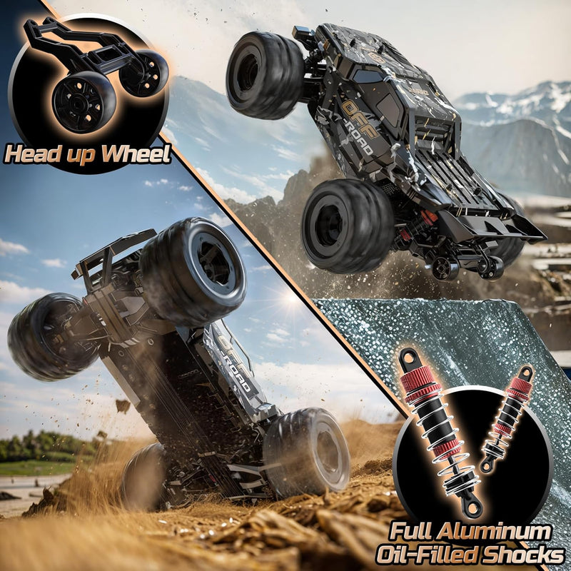 DEERC 9309E 40KPH 4WD Electric Off-Road RC Monster Truck for Adults and Kids with 2.4Ghz Remote