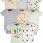 Gerber Baby Boys & Girls 8-Pack Short Sleeve Onesies Bodysuits