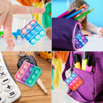 pop fidget toys for kids 4-8 8-12 mini pop keychain bulk party favors classroom prizes
