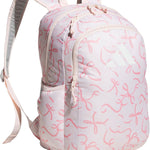 adidas Kids Affiliate Backpack – School Bag for Girls and Boys, 27L, Bow Print Pink Tint/Pink Tint, OSFA