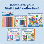 Learning Resources MathLink Cubes - 100-piece set for kids aged 5+ with STEM activities and math manipulatives