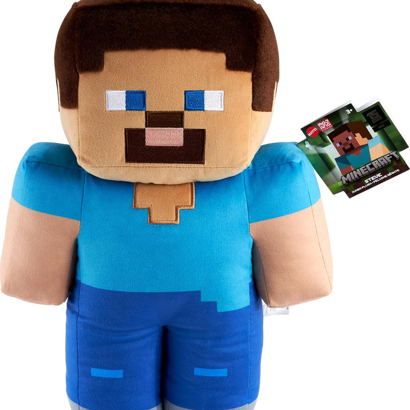 Mattel Minecraft Basic Plush Character Soft Dolls, Video Game-Inspired Collectible Toy Gifts for Kids & Fans Ages 3 Years Old & Up