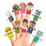 Ginsey Nickelodeon PAW Patrol 10-Piece Finger Puppet Set for Kids | Includes Rubble, Chase, Skye, Marshall, and Zuma | Durable, Latex-Free Plastic for Bath, Pool, and Educational Playtime.