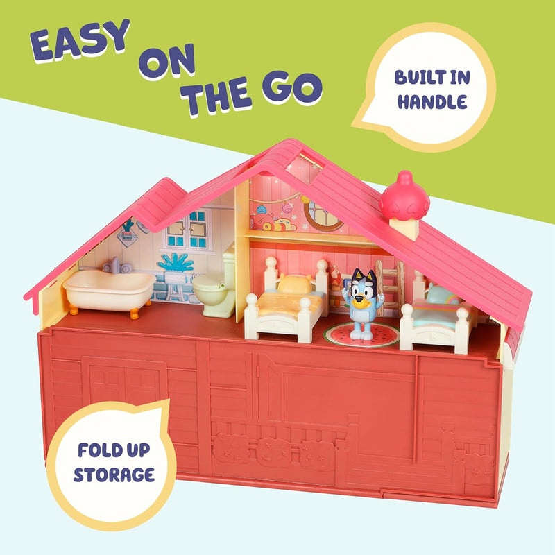 Bluey Toy House Mega Bundle Family Home & BBQ Playhouse Toys, Bingo, Bandit, Chilli, Kids Doll House Playset for Toddlers 3-5, Amazon Exclusive