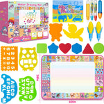 Water Doodle Mat, Kids Drawing Toys for 3 4 5 Year Old Boys Girls Gifts | Reusale Princess Color Mat, Mess-Free Coloring, Educational Doodle Toy, Toddlers Birthday Gifts for Age 3 4 5 6 7 8 Year Old