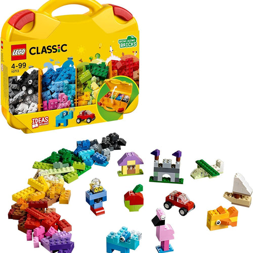 LEGO Classic Creative Suitcase 10713 - Includes Sorting Storage Organizer Case with Fun Colorful Building Bricks, Preschool Learning Toy for Kids, Boys and Girls Ages 4 Years Old and Up