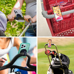 Magnetic Phone Holder for Stroller, Shopping Cart & Golf Push Cart | Handlebar Phone Mount for MagSafe | Strap with Strong Magnet for Mag Safe | Stroller Accessories for Uppababy, Nuna, Bugaboo...