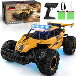 bluejay 1:12 2.4ghz high speed rc monster truck with led headlights and rechargeable battery