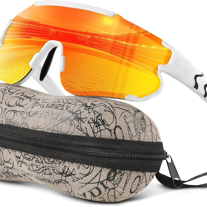 Kids Baseball Polarized Sports Sunglasses for Boys Girls 3-12 Youth Cycling Running