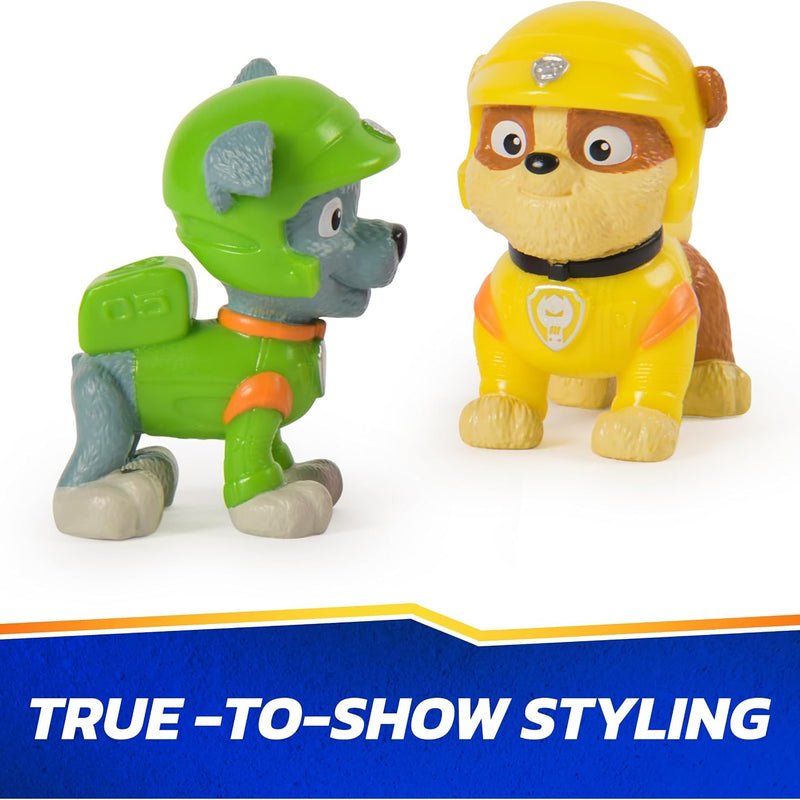 Paw Patrol: Rescue Wheels, 6-Pack Pup Squad Action Figure Gift Set, Under 2-Inch Figures, Kids Toys for Boys & Girls Ages 3 and Up