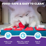 Interactive dog puzzle by Outward Hound and Nina Ottosson, level 2 intermediate, 3-in-1 challenge, slow feeder, boredom buster